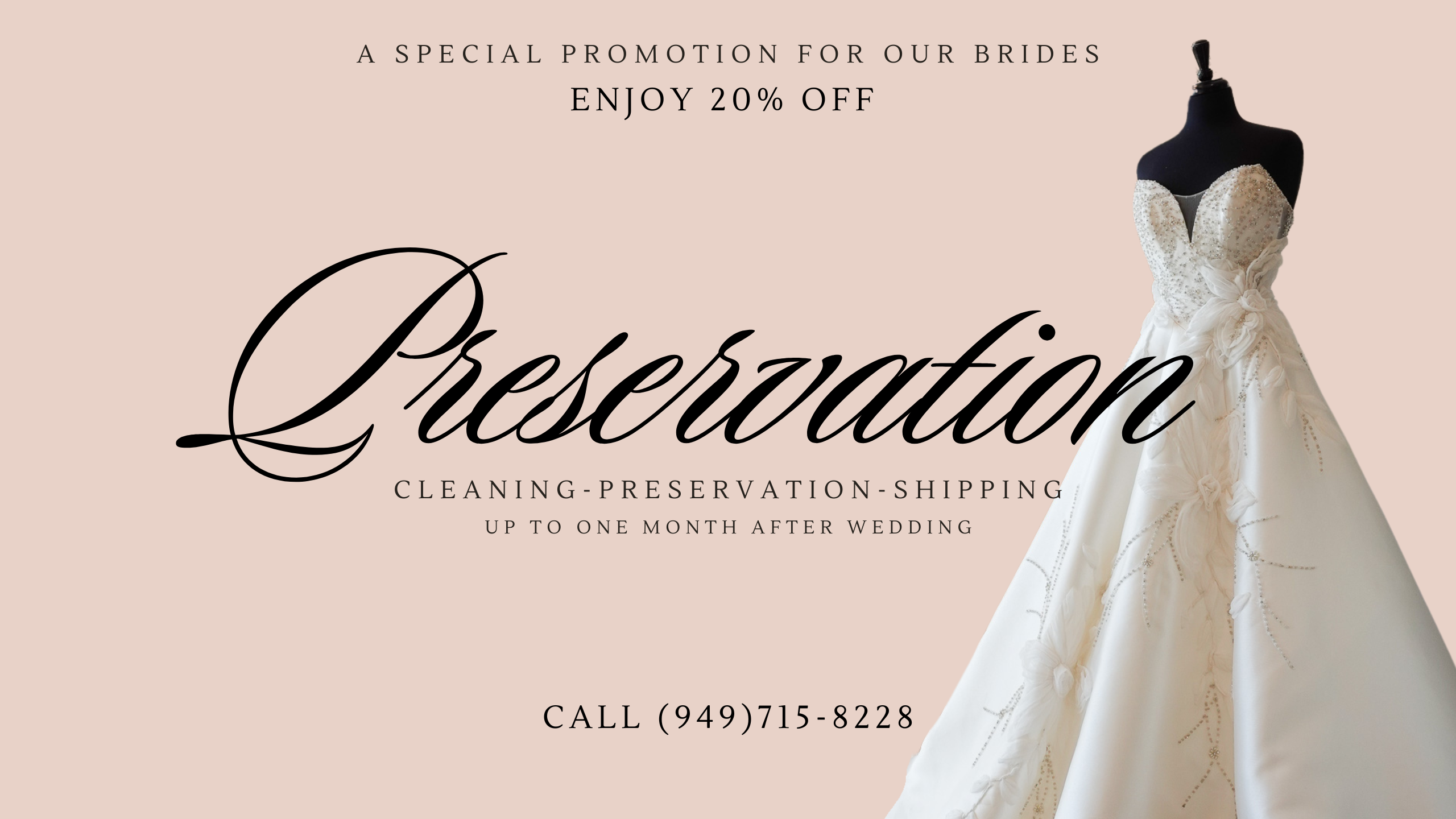 Bridal Gown Preservation Promotion